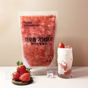 아우름 냉동 딸기 가당슬라이스 2kg 국내산